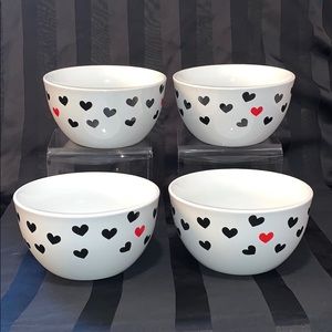 Set of 4 heart bowls❤️